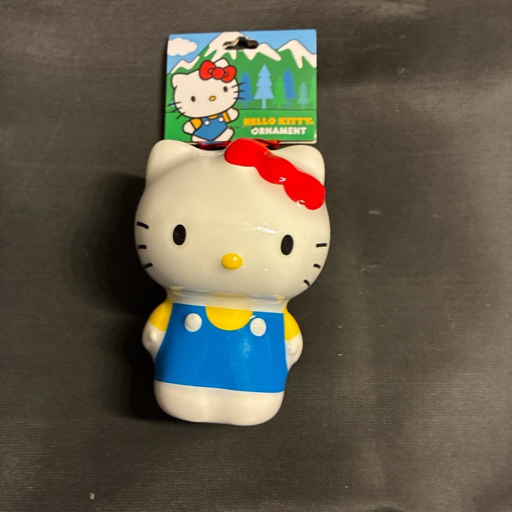 Hello Kitty Blue and White Ornament